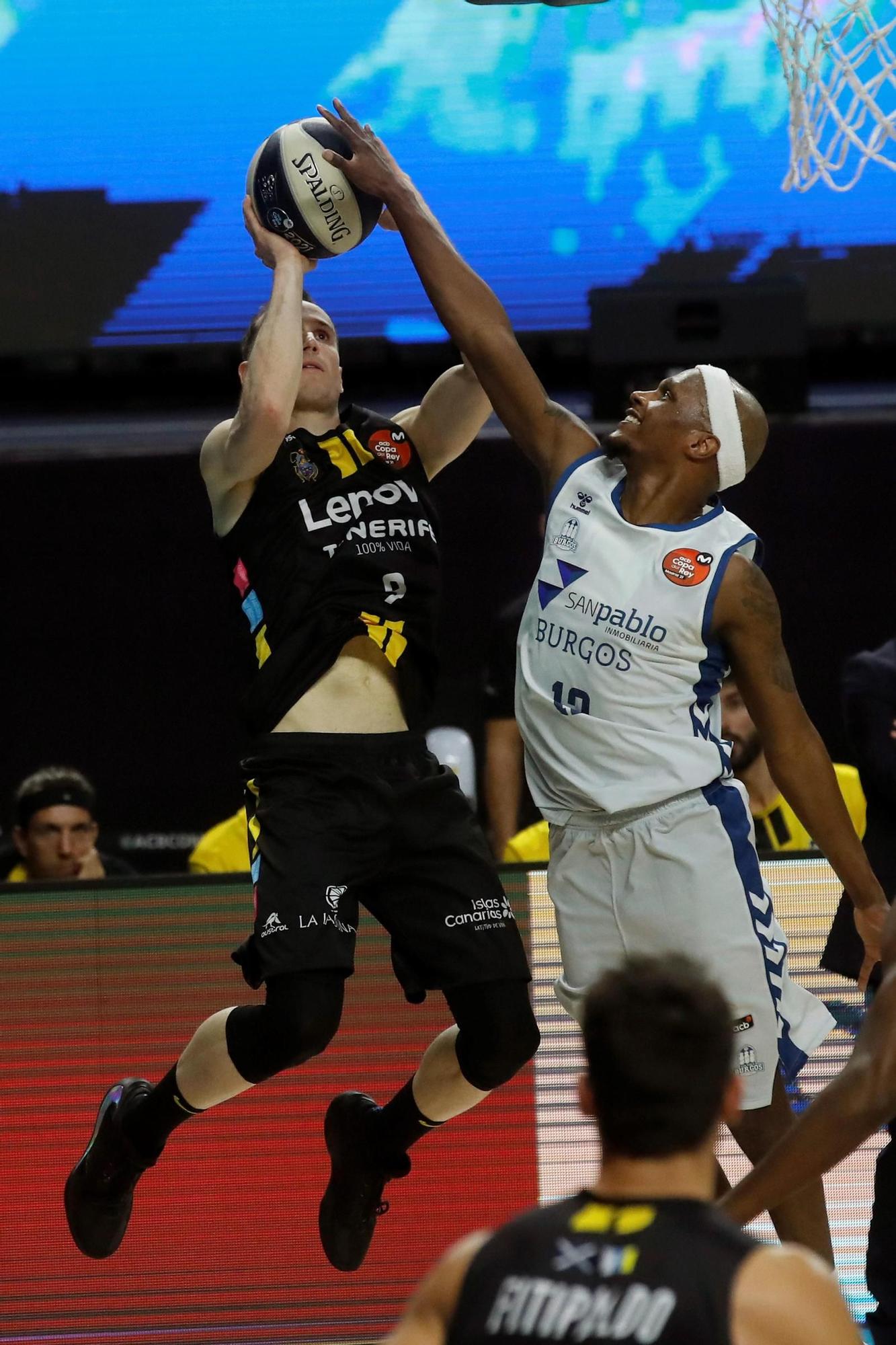 El Lenovo Tenerife acaba con el sueño burgalés en la Copa del Rey (87-76)