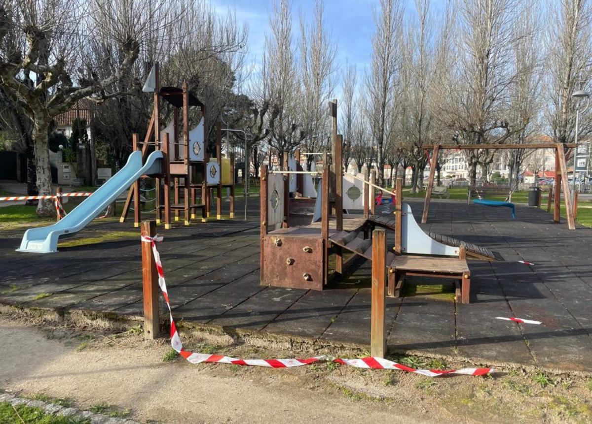 El parque infantil de Aldán. | FDV