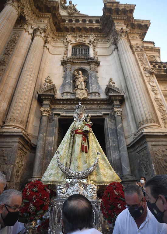 Así ha sido el regreso de la Virgen de la Fuensanta a su monasterio en Algezares