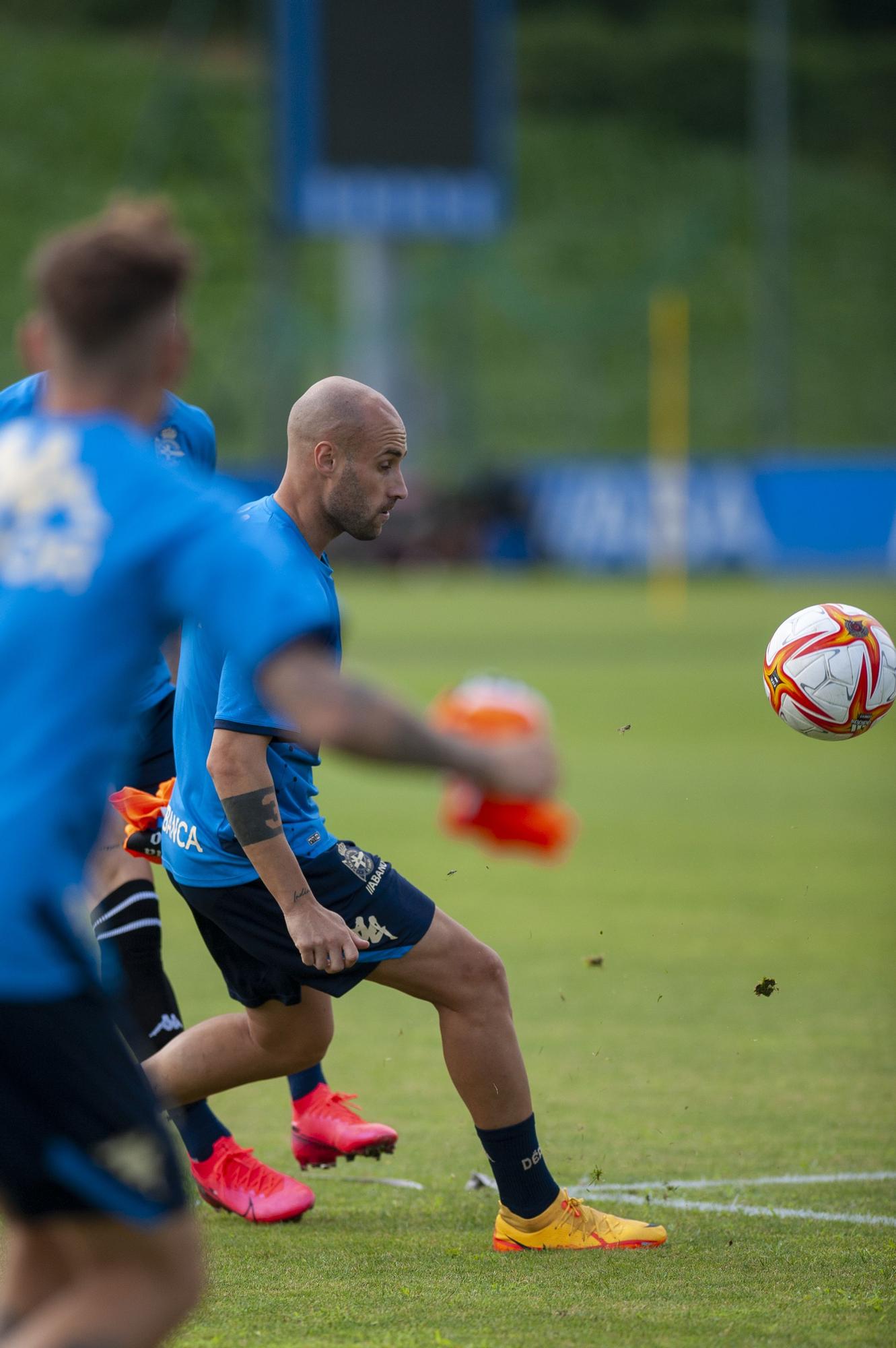 El Deportivo coge ritmo de trabajo en el segundo entrenamiento de pretemporada