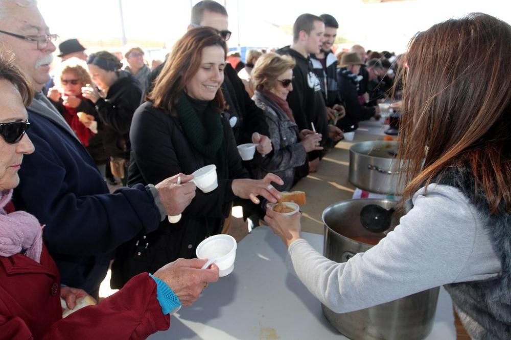 Degustación de pelotas por el Día de San Fulgencio en Pozo Estrecho