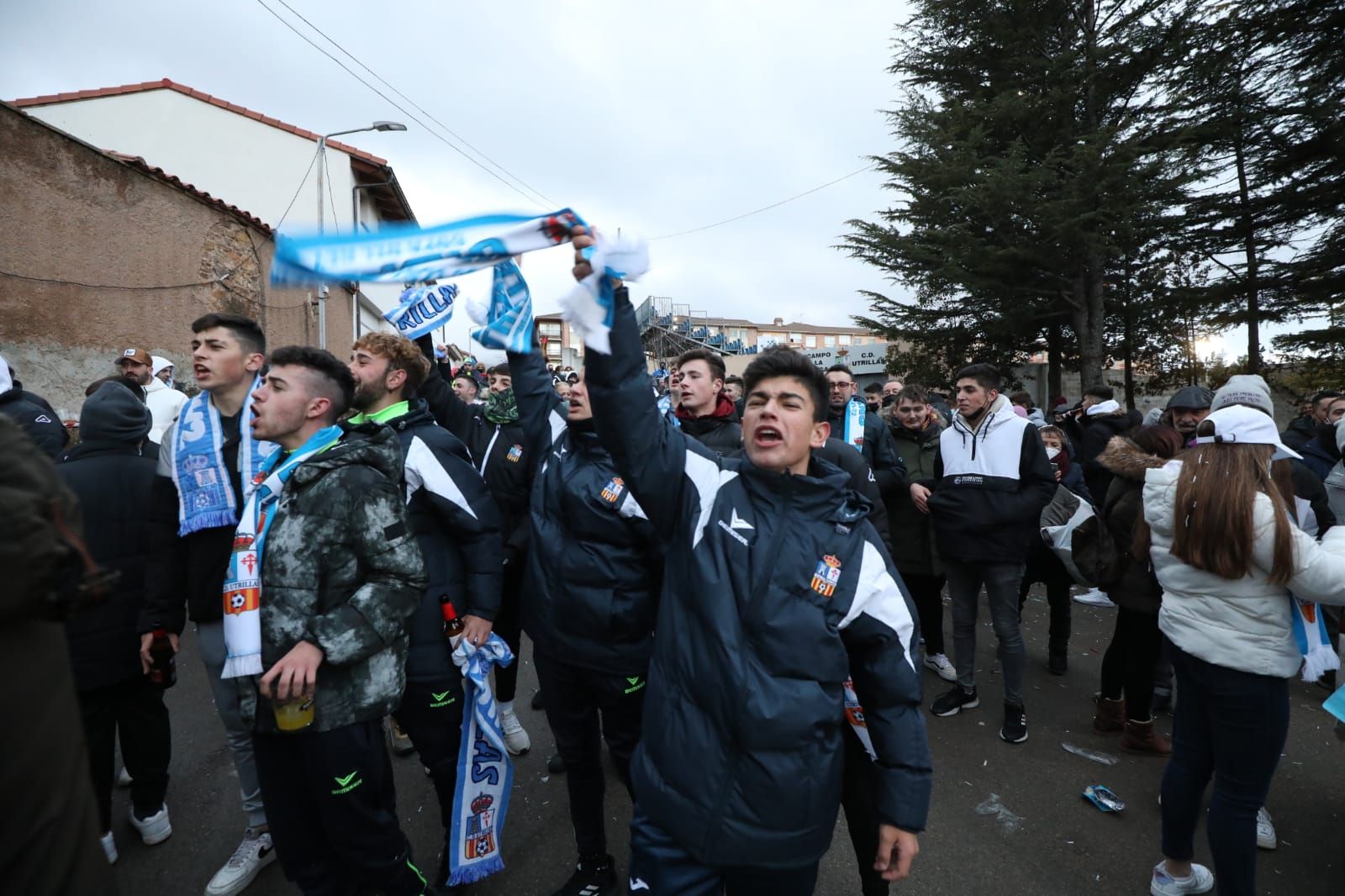 Así se ha vivido en Utrillas la previa del partido de Copa contra el Valencia