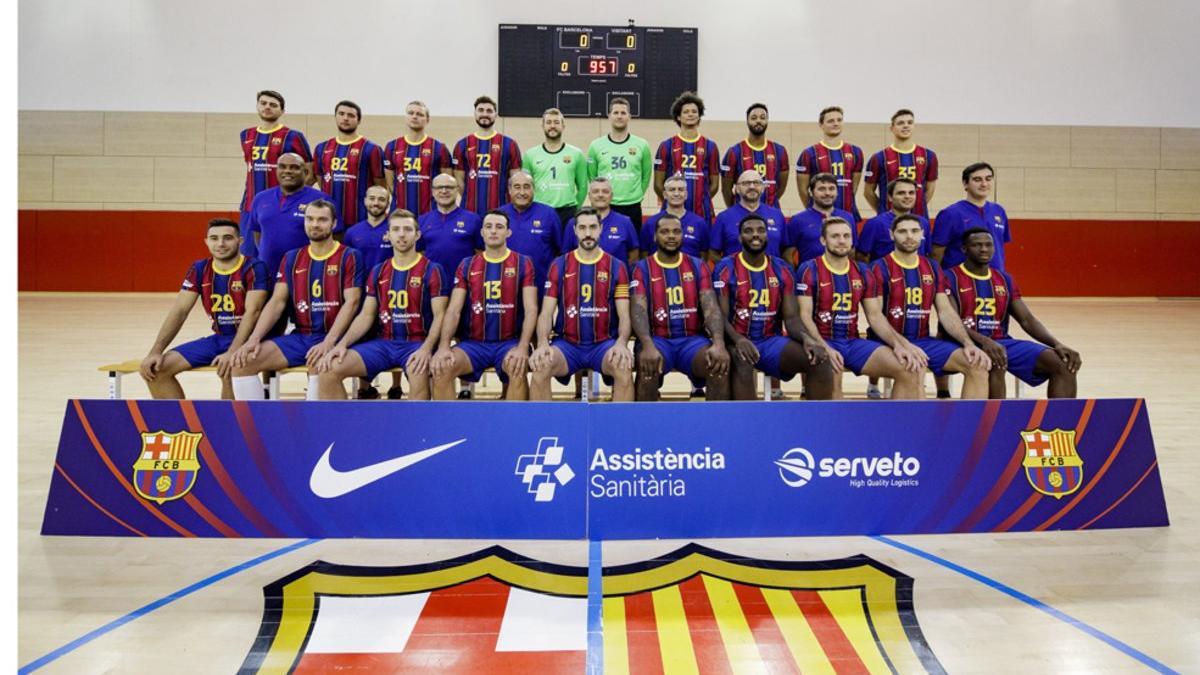 El Barça de balonmano se hizo la foto oficial