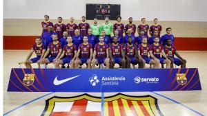 El Barça de balonmano se hizo la foto oficial