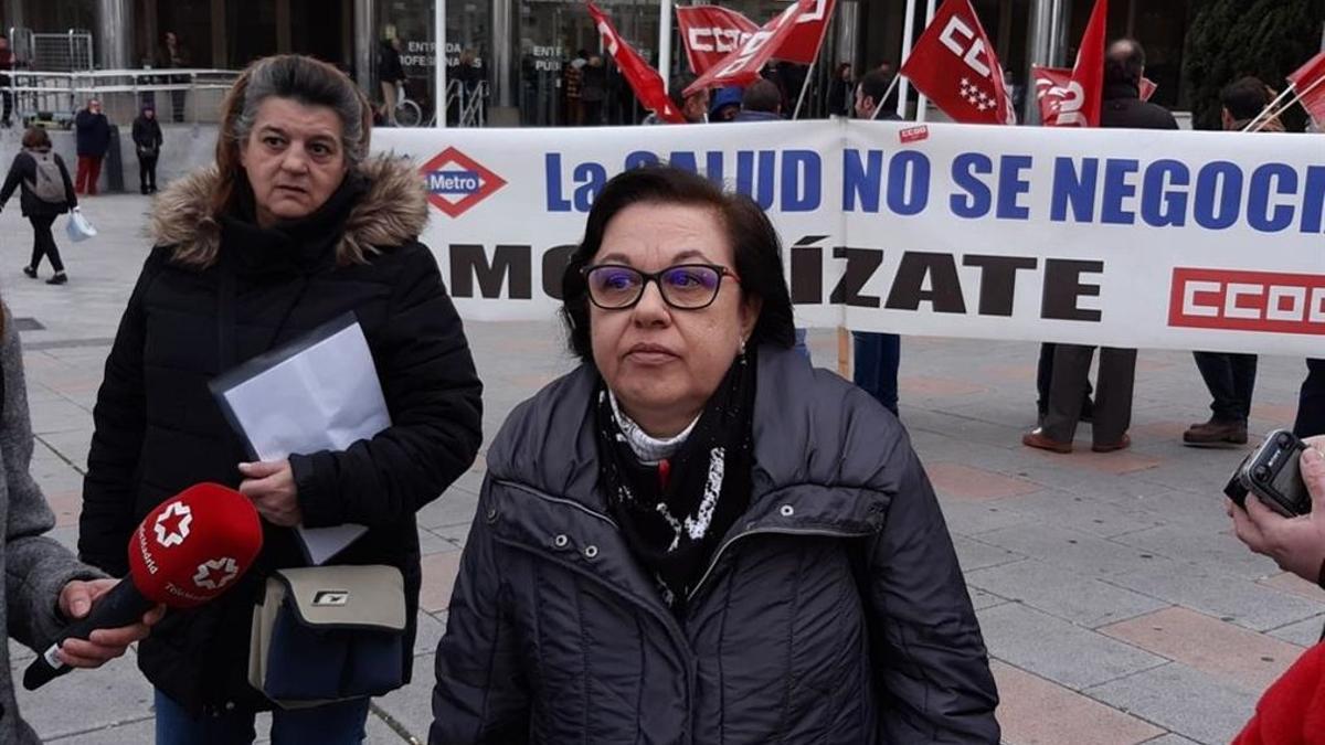 Eugenia Martín, viuda de una víctima de amianto de Metro de Madrid