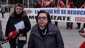 Eugenia Martín, viuda de una víctima de amianto de Metro de Madrid.