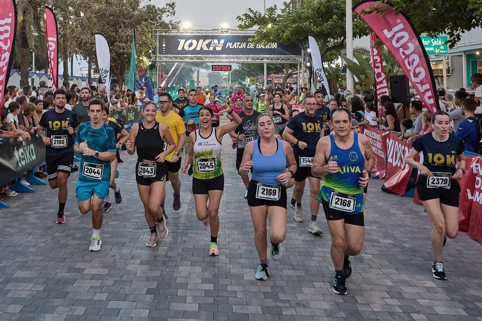 Más de 3.400 participantes en el 10K Nocturn Platja de Gandia-Memorial Toni Herreros
