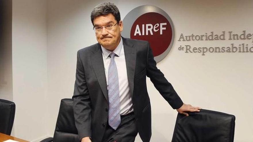 AIReF considera &quot;improbable&quot; que Aragón cumpla en 2019 el objetivo de déficit