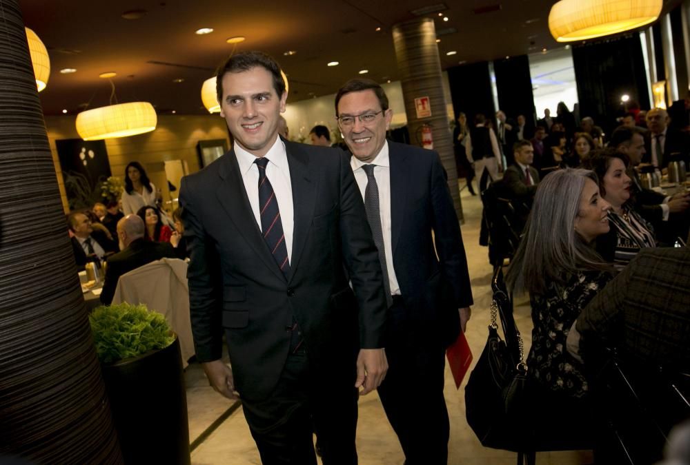 Albert Rivera participa en un desayuno informativo en Asturias