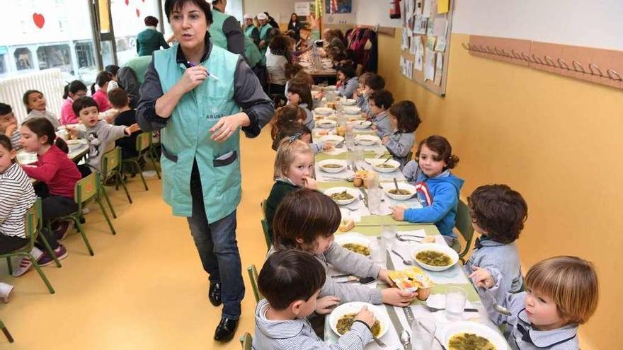 Comedor de un centro escolar, uno de los tipos de grandes productores que tendrá recogida especial.