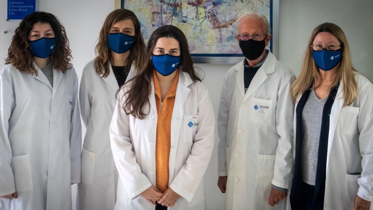 Equipo del Laboratorio de Investigación en Litiasis Renal de la UIB. | UIB