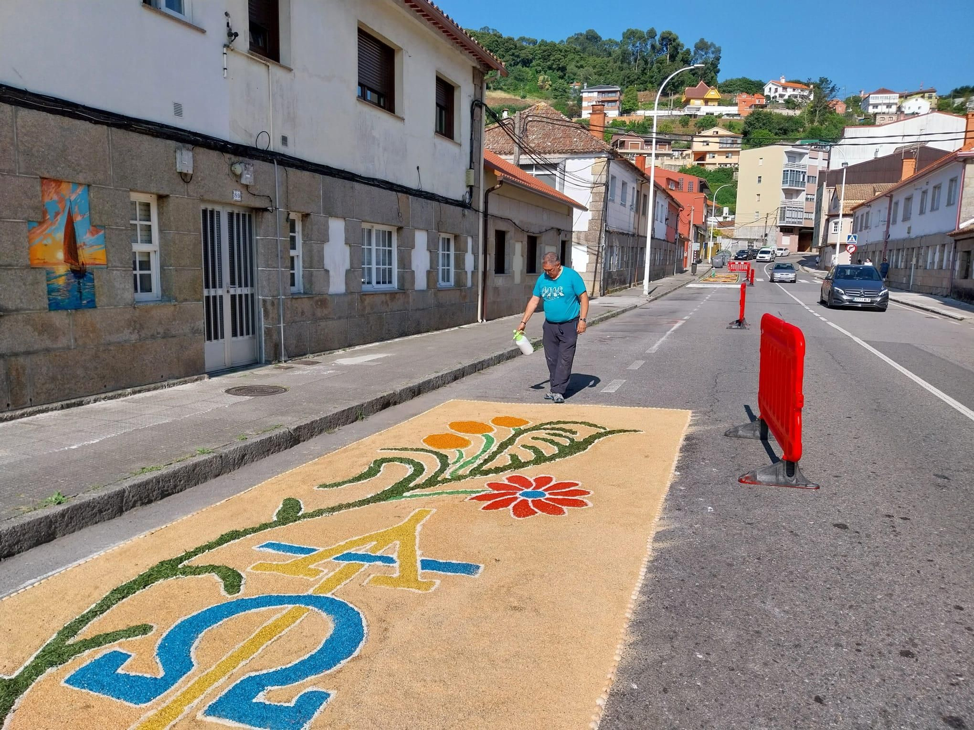 La fiesta de las alfombras florales del Corpus en Bueu (II)