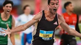 Quique Llopis, cuarto y Asier Martínez, séptimo en la final de los 110 metros vallas