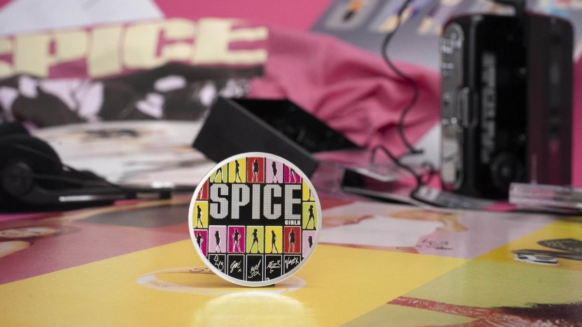 Una de las nuevas monedas conmemorativas de las Spice Girls