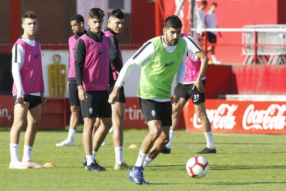 Entrenamiento del Real Sporting de Gijón