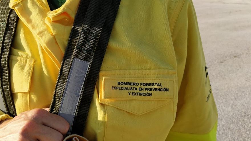 Bombero forestal en una imagen de archivo