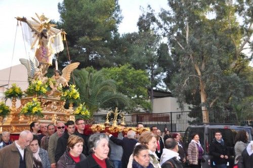 Regreso del Santo Cristo hasta su ermita desde San Jose Obrero en Cieza