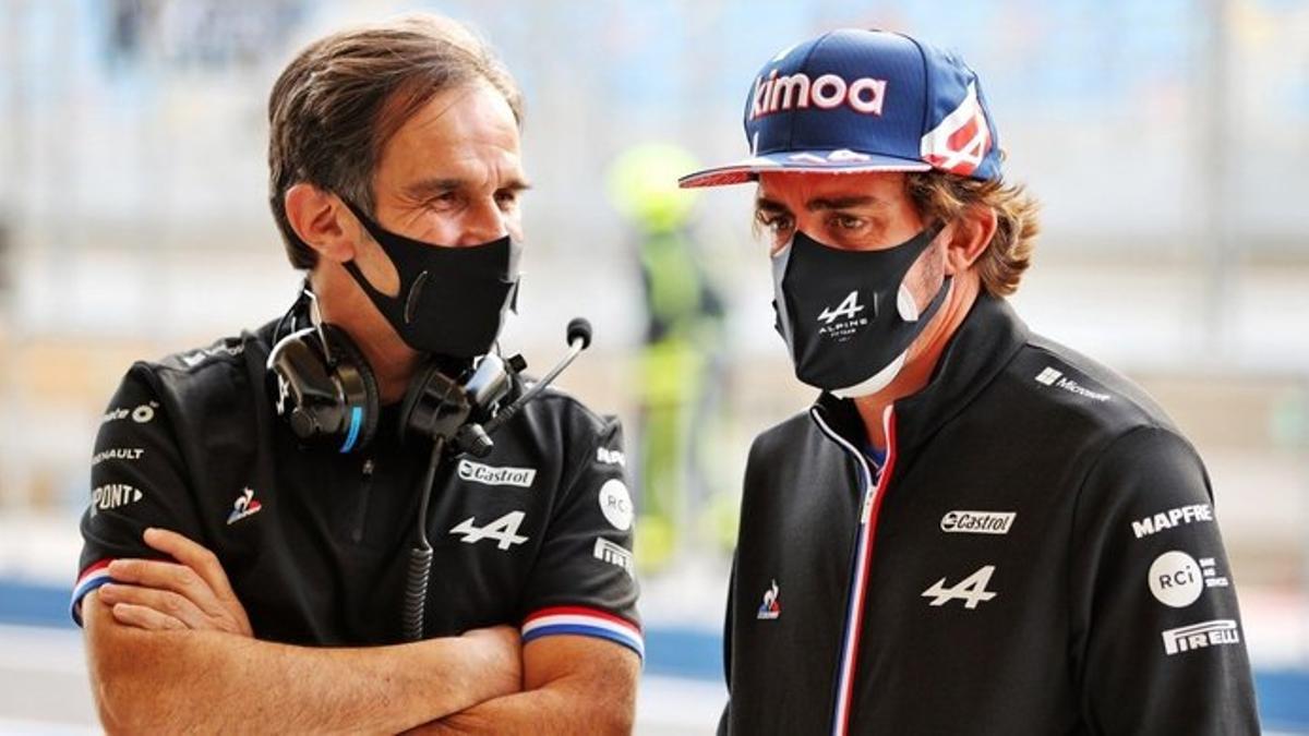 Davide Brivio con Fernando Alonso