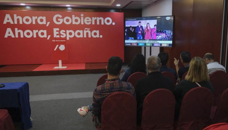 Noche electoral en el PSOE