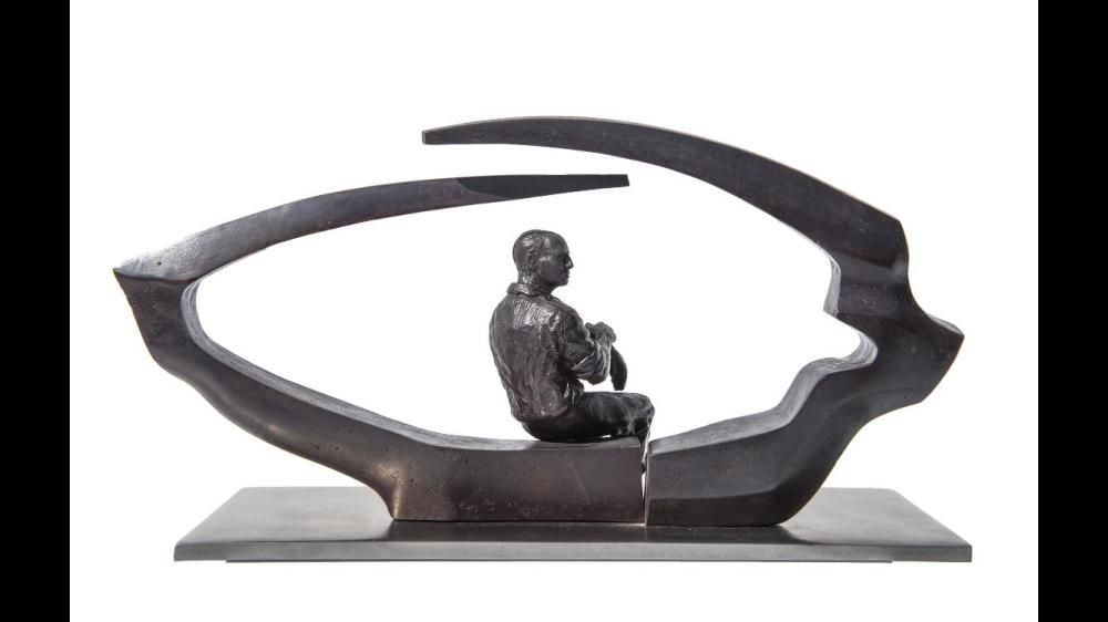 Maqueta de la escultura ´La mirada de César' en homenaje a César Manrique