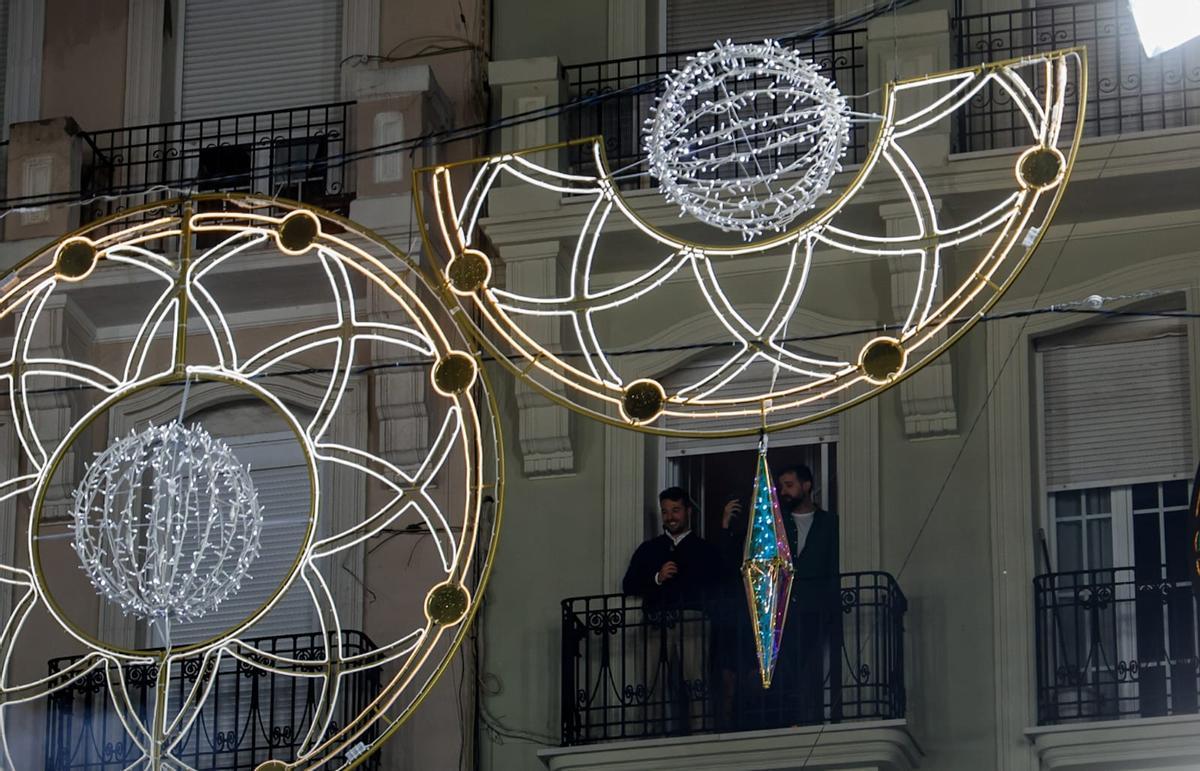Inauguración de las luces de Sueca-Literato Azorín