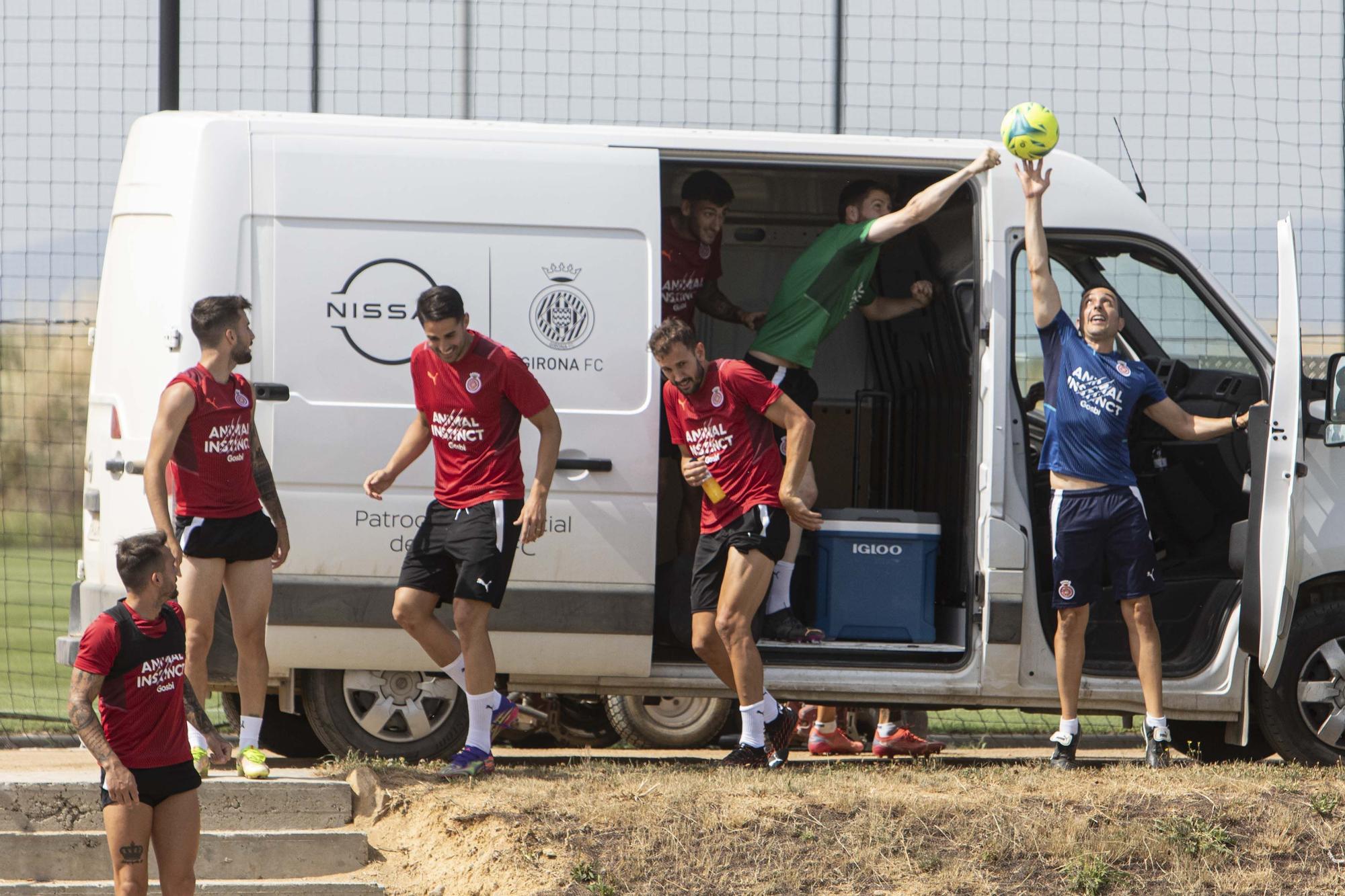 El penúltim entrenament del Girona abans de la final a Tenerife