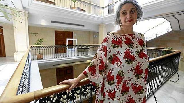 La profesora ayer en el CaixaForum, donde la patronal concertada CECEIB organiza sus ´Cafés por la Educación´.