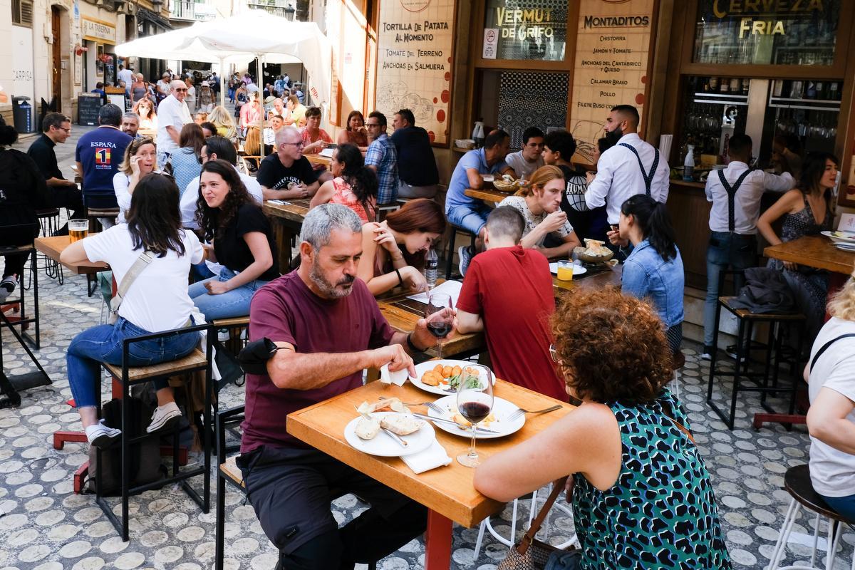 Lleno en bares y restaurantes del Centro este sábado