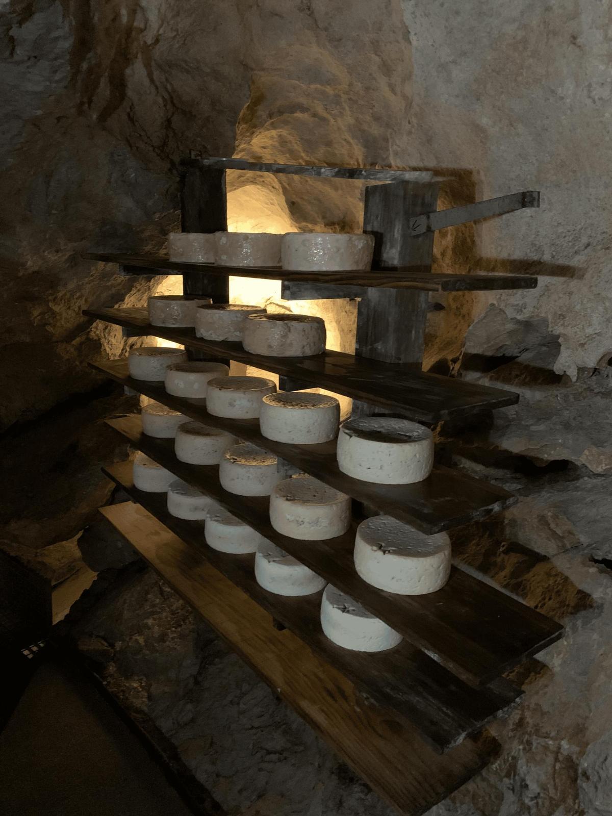 Cueva exposición de Queso Cabrales.