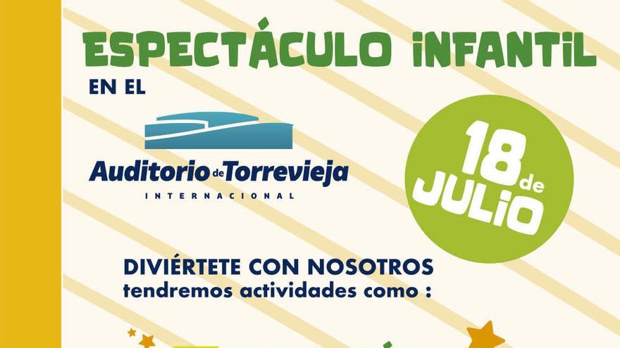 El Auditorio de Torrevieja reanuda hoy su programación con un espectáculo infantil