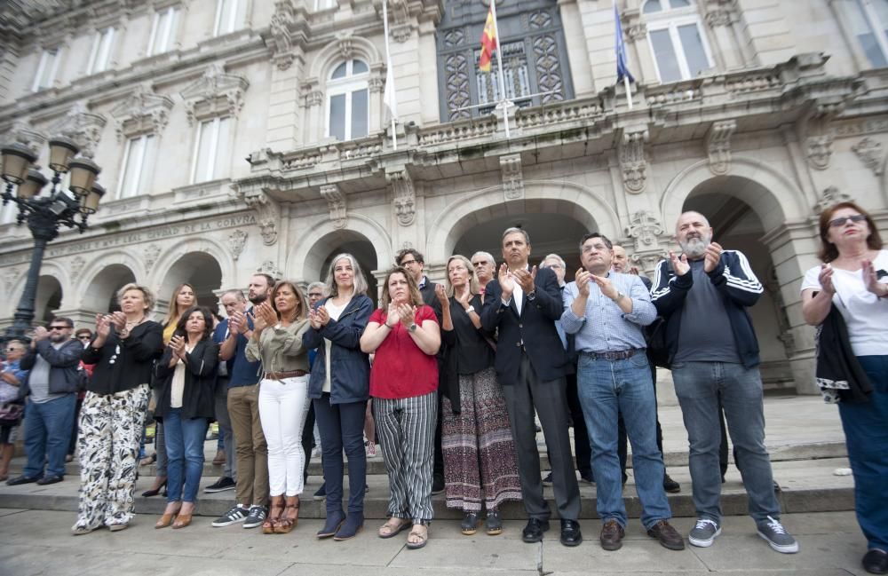 A Coruña condena los dos atentados en Cataluña