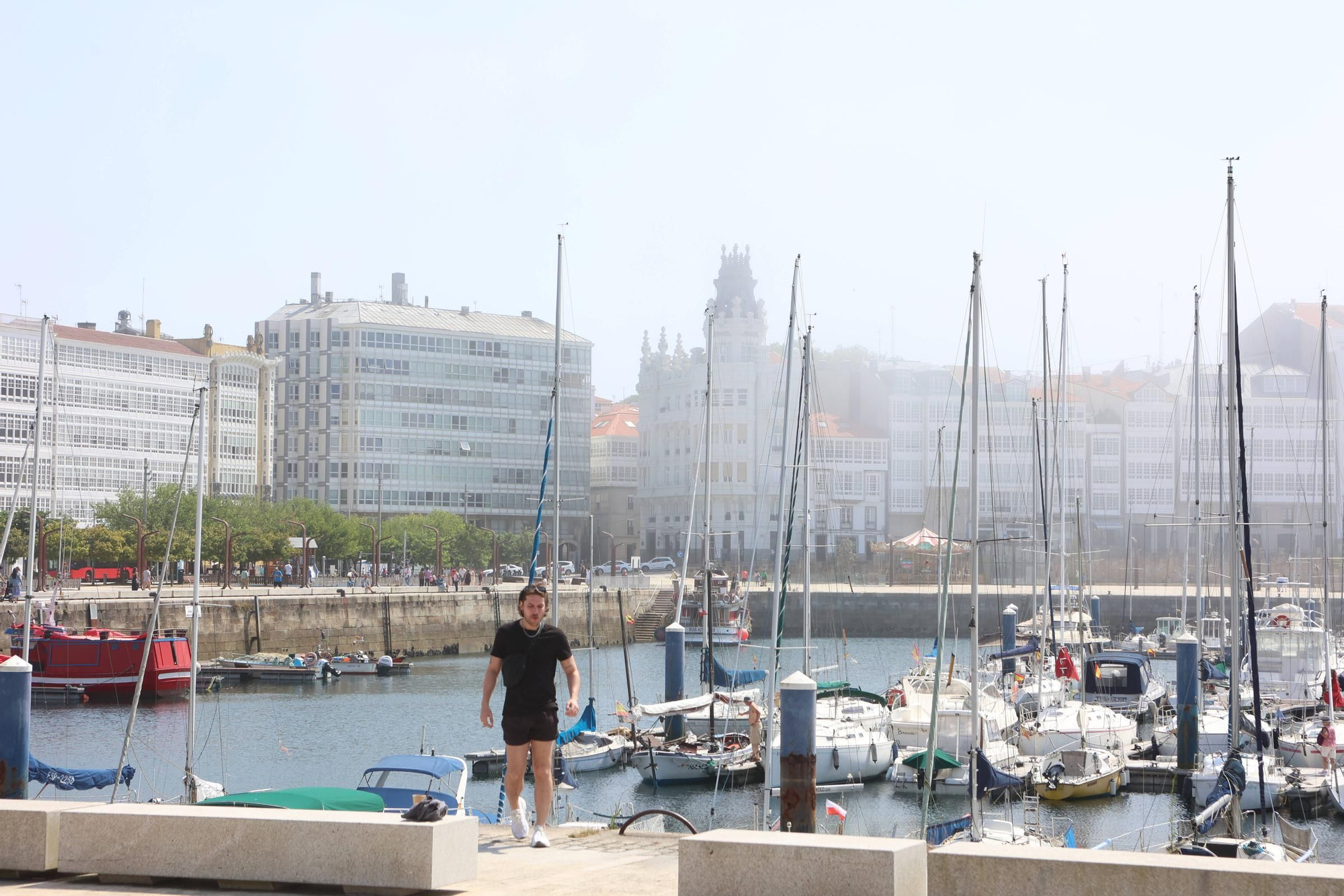 Julio arranca con días de niebla en A Coruña