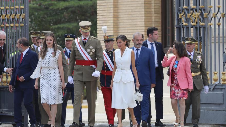 La princesa Leonor visita por primera vez la Academia de Zaragoza junto al Rey