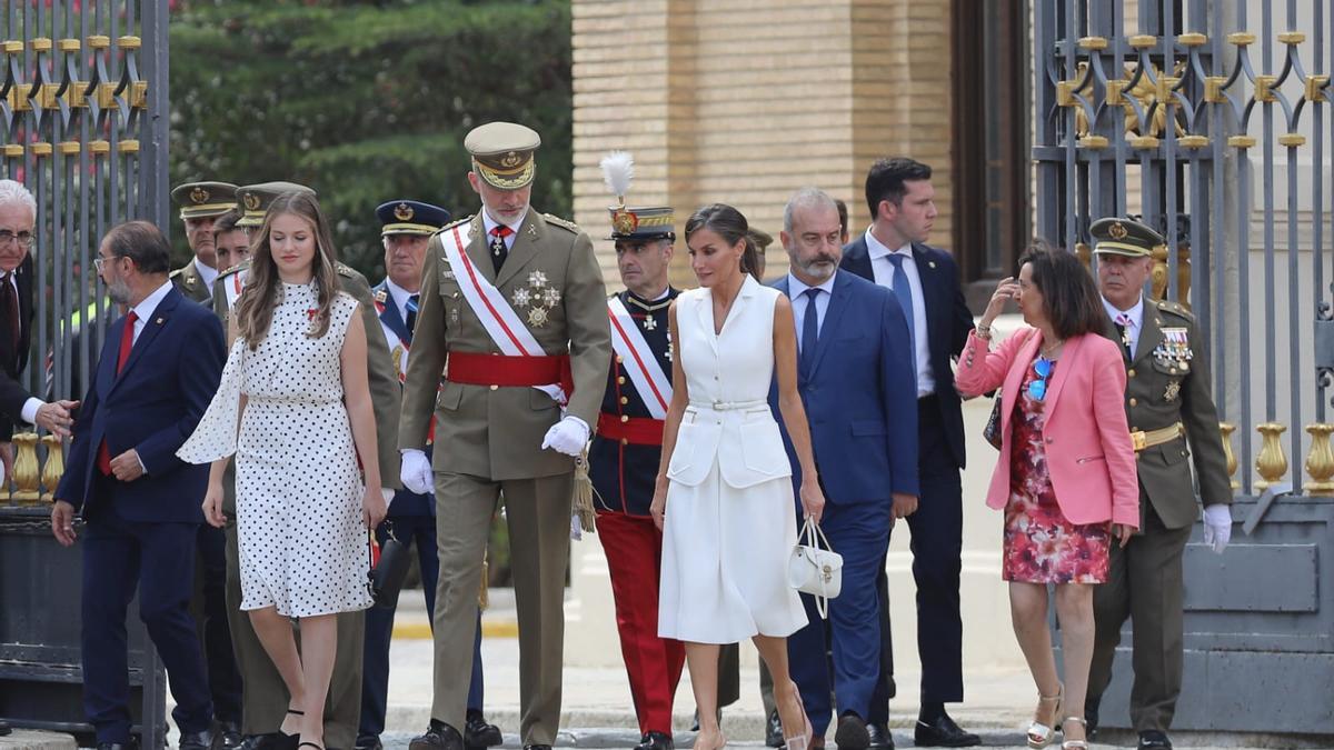 La princesa Leonor visita por primera vez la Academia de Zaragoza junto al Rey