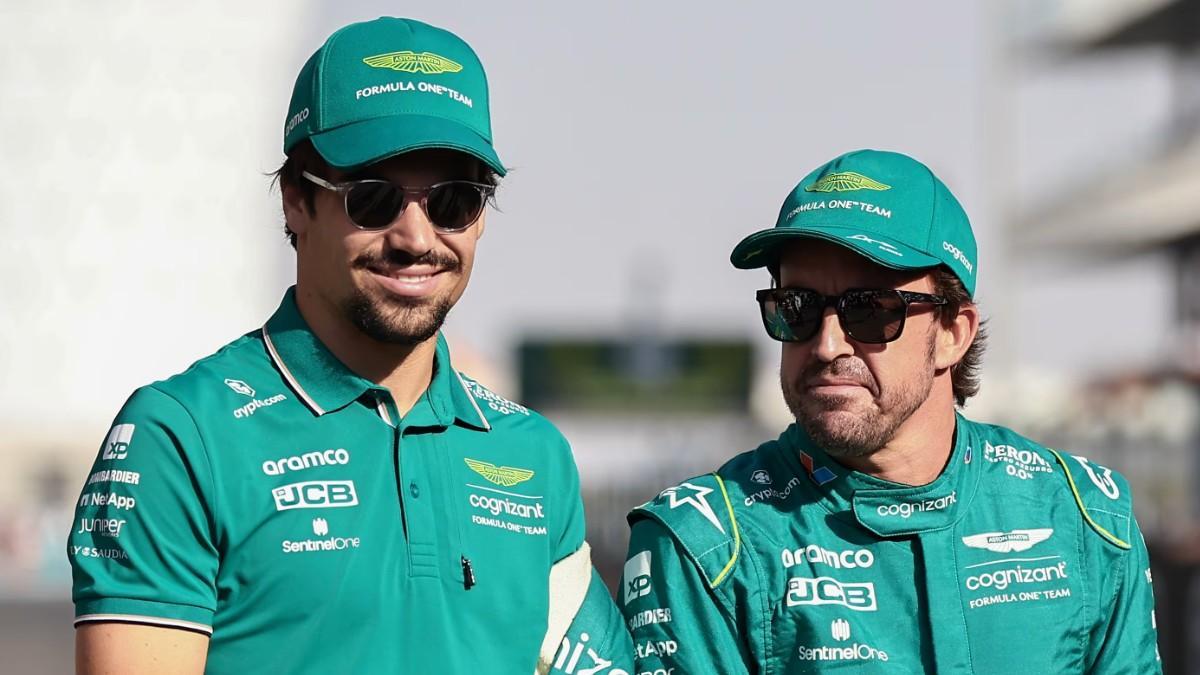 Fernando Alonso, junto a Lance Stroll