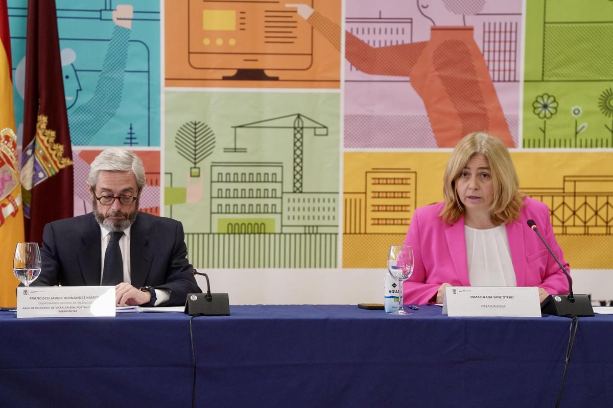 Archivo - Inma Sanz durante la última comisión del Plan SURES.