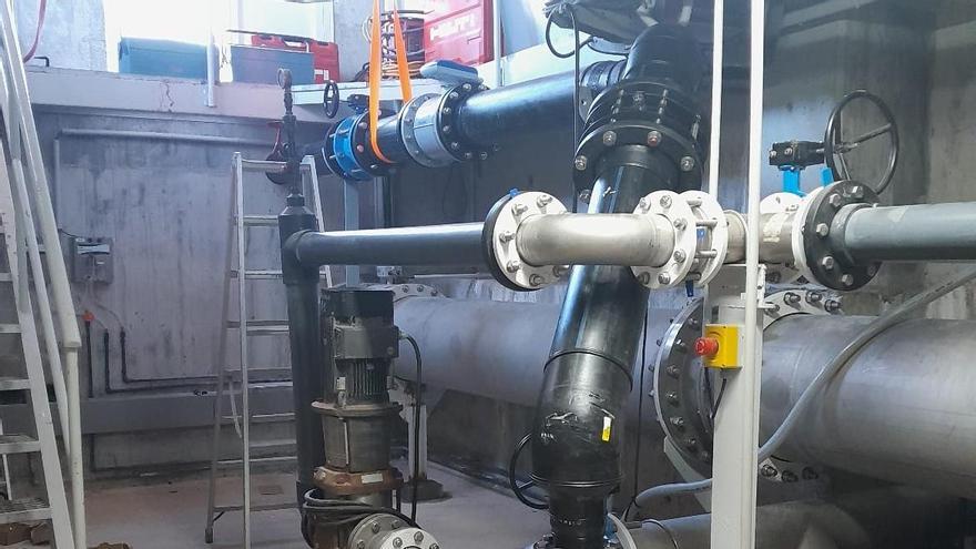 Instalaciones para el proyecto piloto de infiltración de agua desalada en un acuífero de Santa Eulària.
