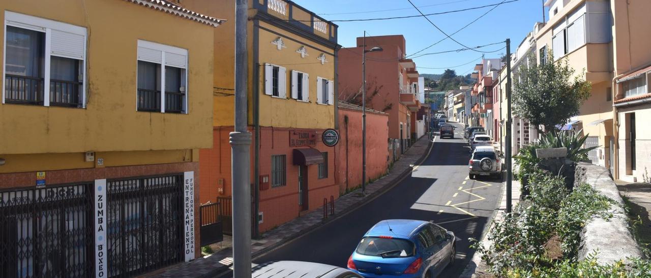 La calle Calvario, que discurre por La Esperanza.