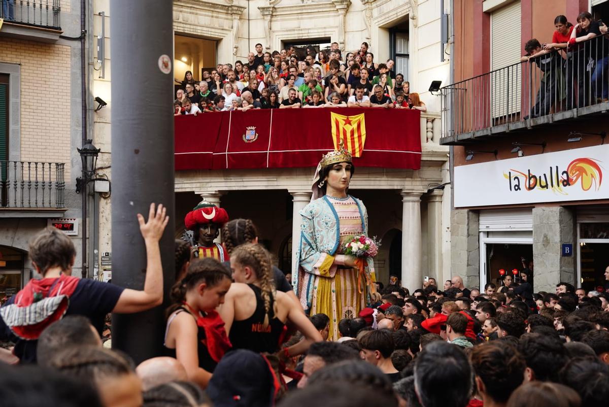 El Passacarrers de Patum d'aquest dissabte al vespre, en imatges