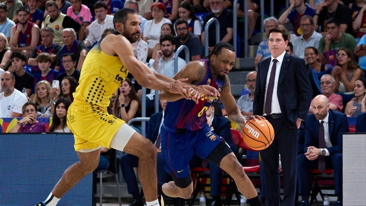 Kevin Punter, en una acción de ataque contra La Laguna Tenerife