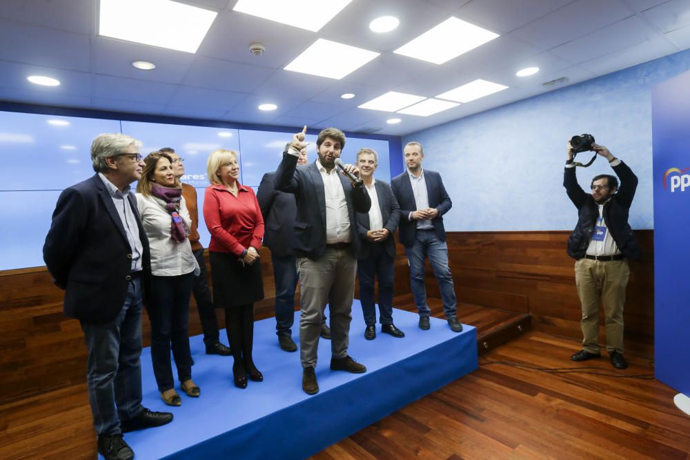 Así fue la noche electoral en la sede del PP