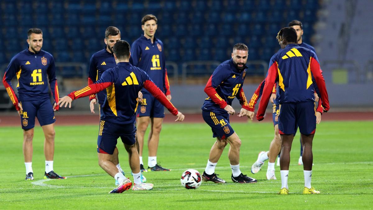 Gayà, en un entrenamiento