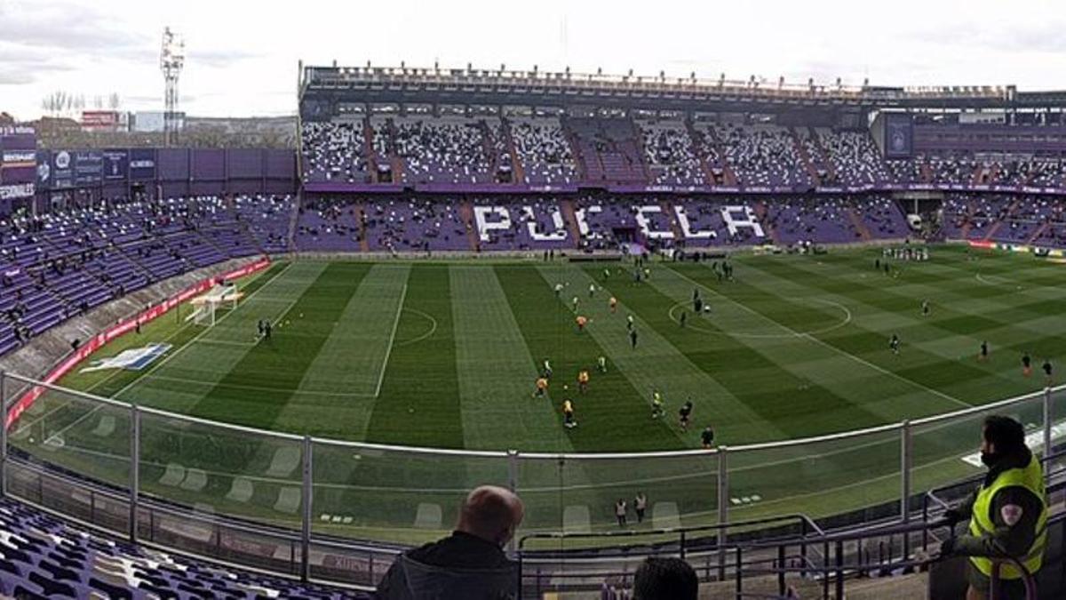 El estadio José Zorrilla de Valladolid vivió este sábado un triste episodio.