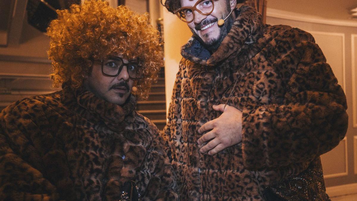 David Perdomo e Xosé A. Touriñán, no espectáculo ‘Amoriños’. |  LOC