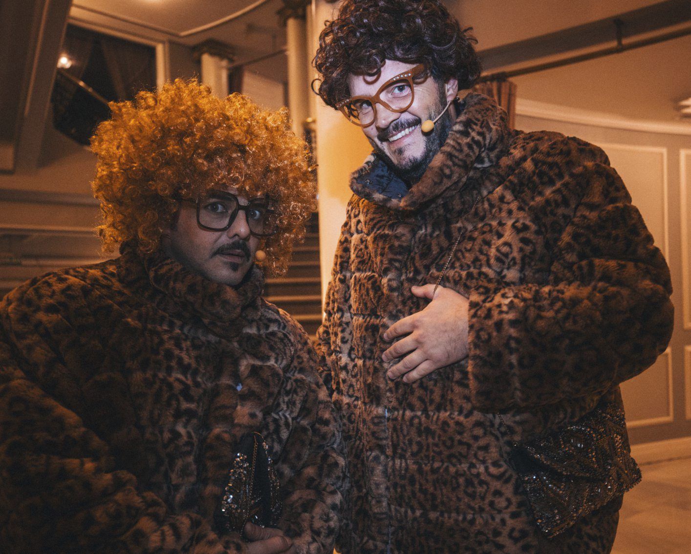 David Perdomo e Xosé A. Touriñán, no espectáculo ‘Amoriños’. | LOC