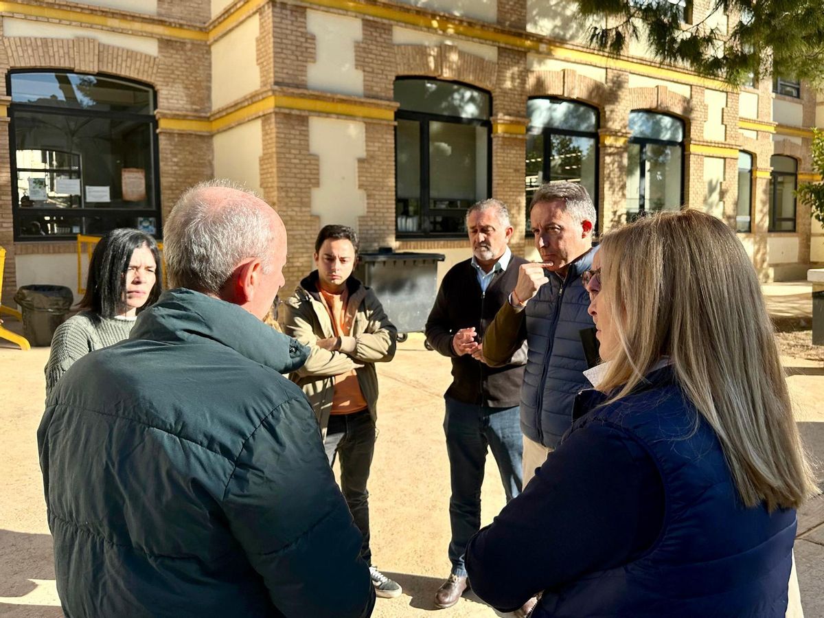 Parte del equipo lorquino desplazado hasta la zona.