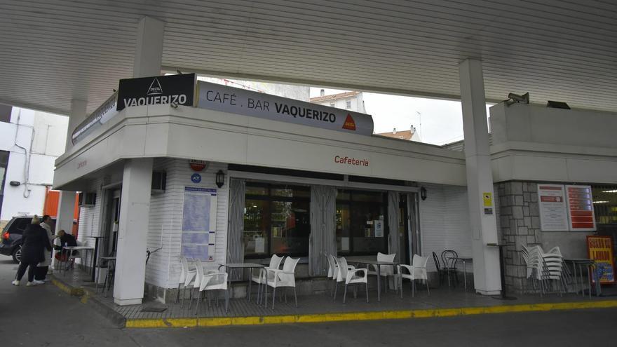 Cafetería Vaquerizo, último de los locales atracados en Badajoz.