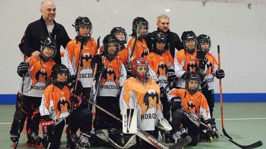 Los benjamines del Morcegos, en A Carballeira. // FdV