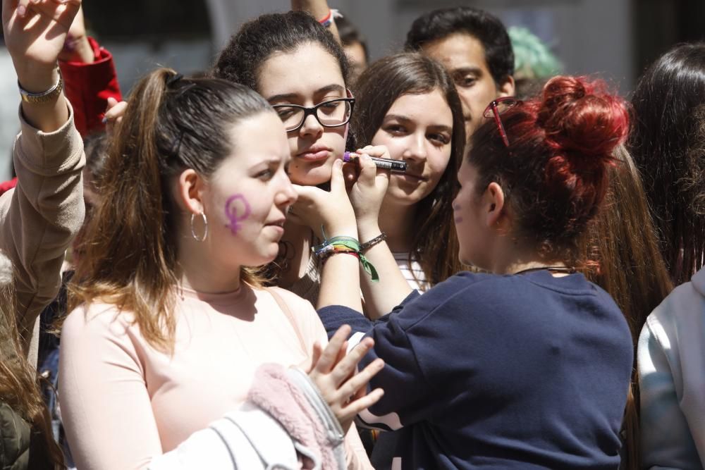 Manifestación en Gijón.