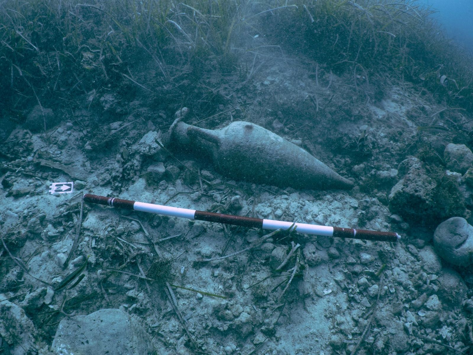 Restos arqueológicos en aguas de Formentera.